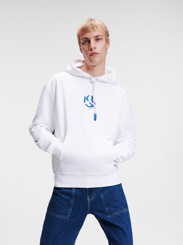 Sweat-shirt KARL LAGERFELD JEANS en blanc : devant