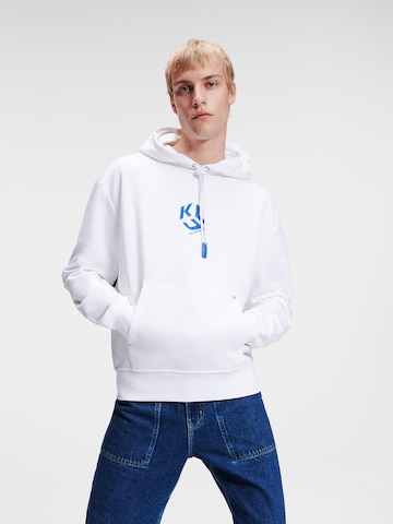 KARL LAGERFELD JEANS Sweatshirt in White: front