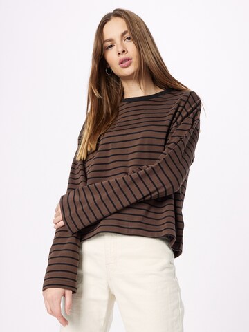 Lindex - Camisa 'Eleanor' em castanho: frente