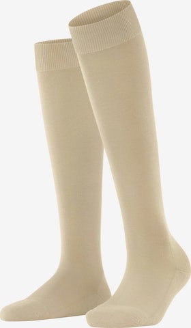 FALKE Kniestrümpfe 'ClimaWool' in Beige: Vorderseite