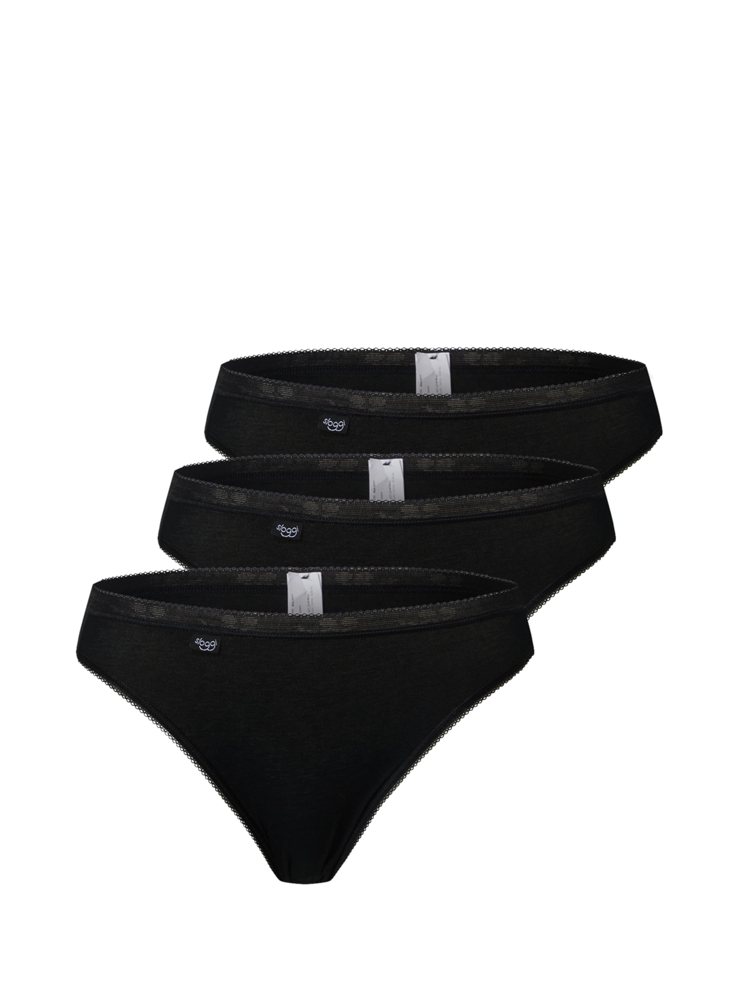 SLOGGI Σλιπ 'Basic+' σε μαύρο: μπροστά