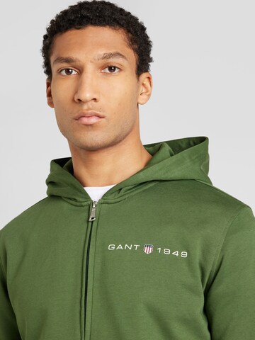 GANT Sweatjacke in Grün