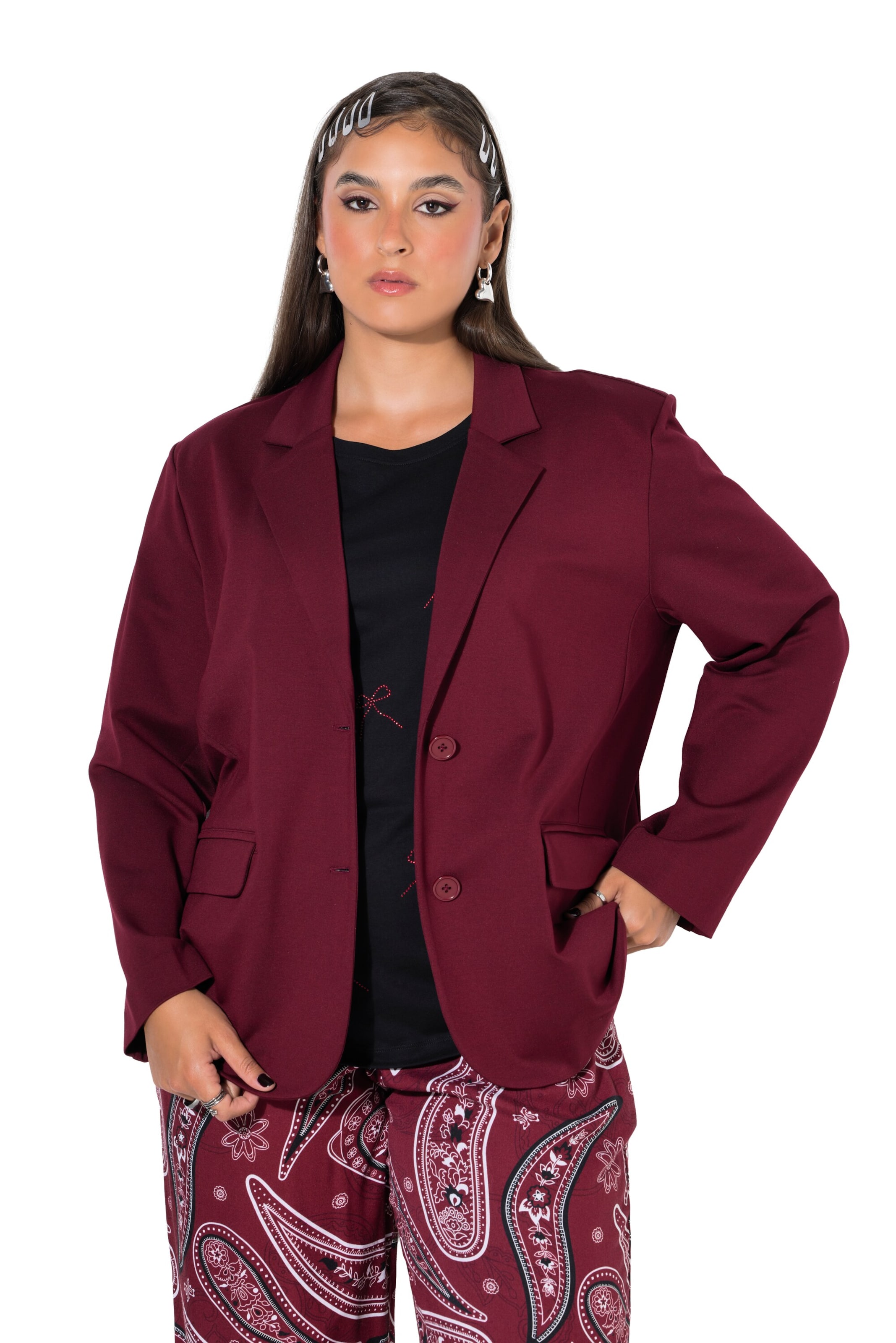 Studio Untold Blazers in Rood: voorkant