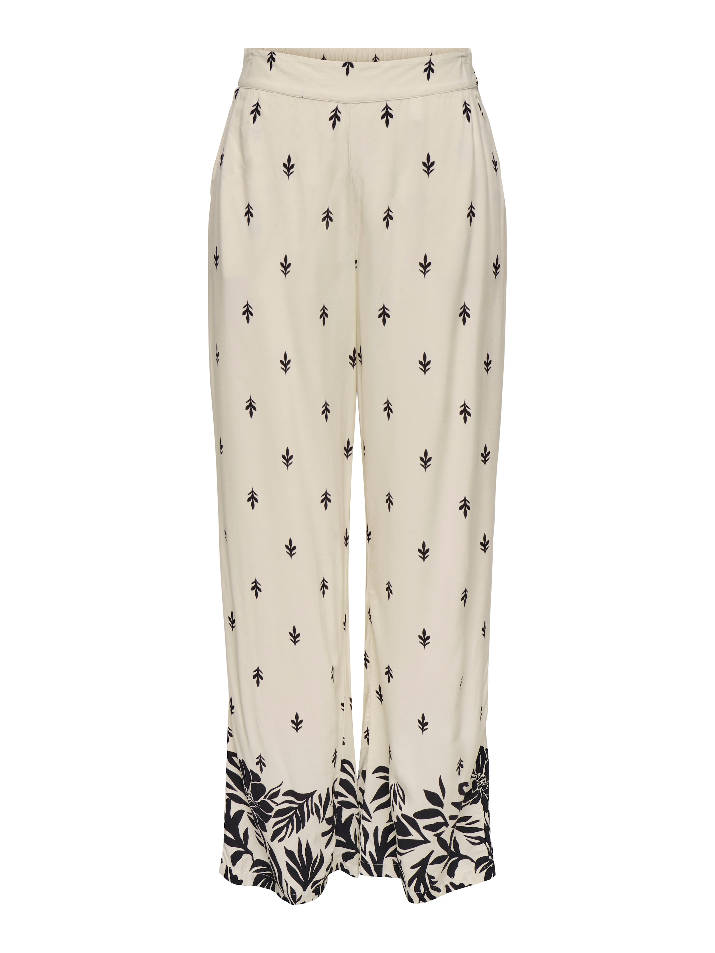 JDY Wide leg Παντελόνι 'JDYMAGGIE' σε μπεζ: μπροστά