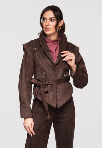 Ombre Tussenjas in Bruin