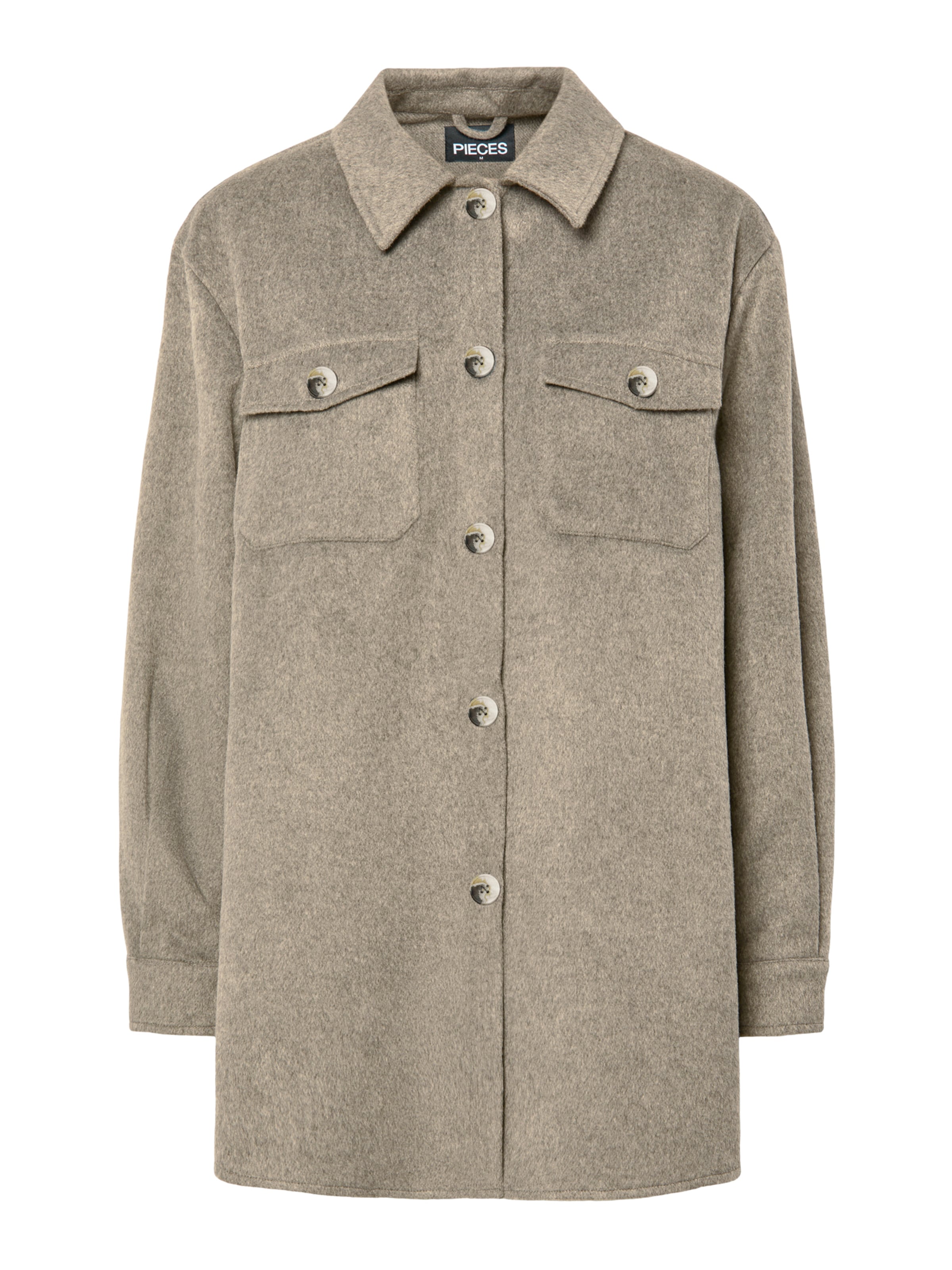 PIECES - Chaqueta de entretiempo 'PCSAGA' en marrón: frente