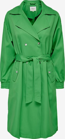 Manteau mi-saison 'SEPIA' ONLY en vert : devant