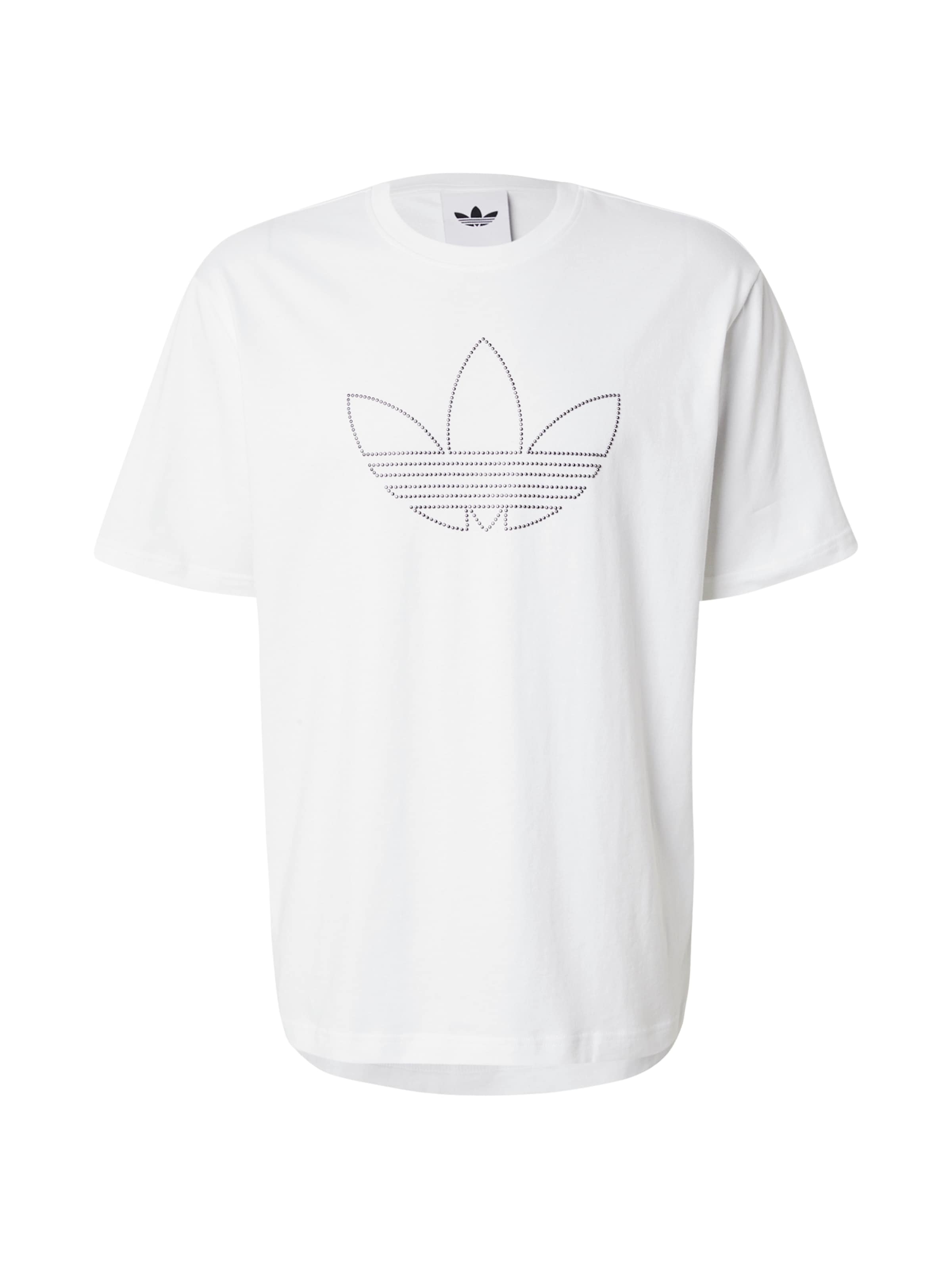 ADIDAS ORIGINALS T-shirt i vit: framsida