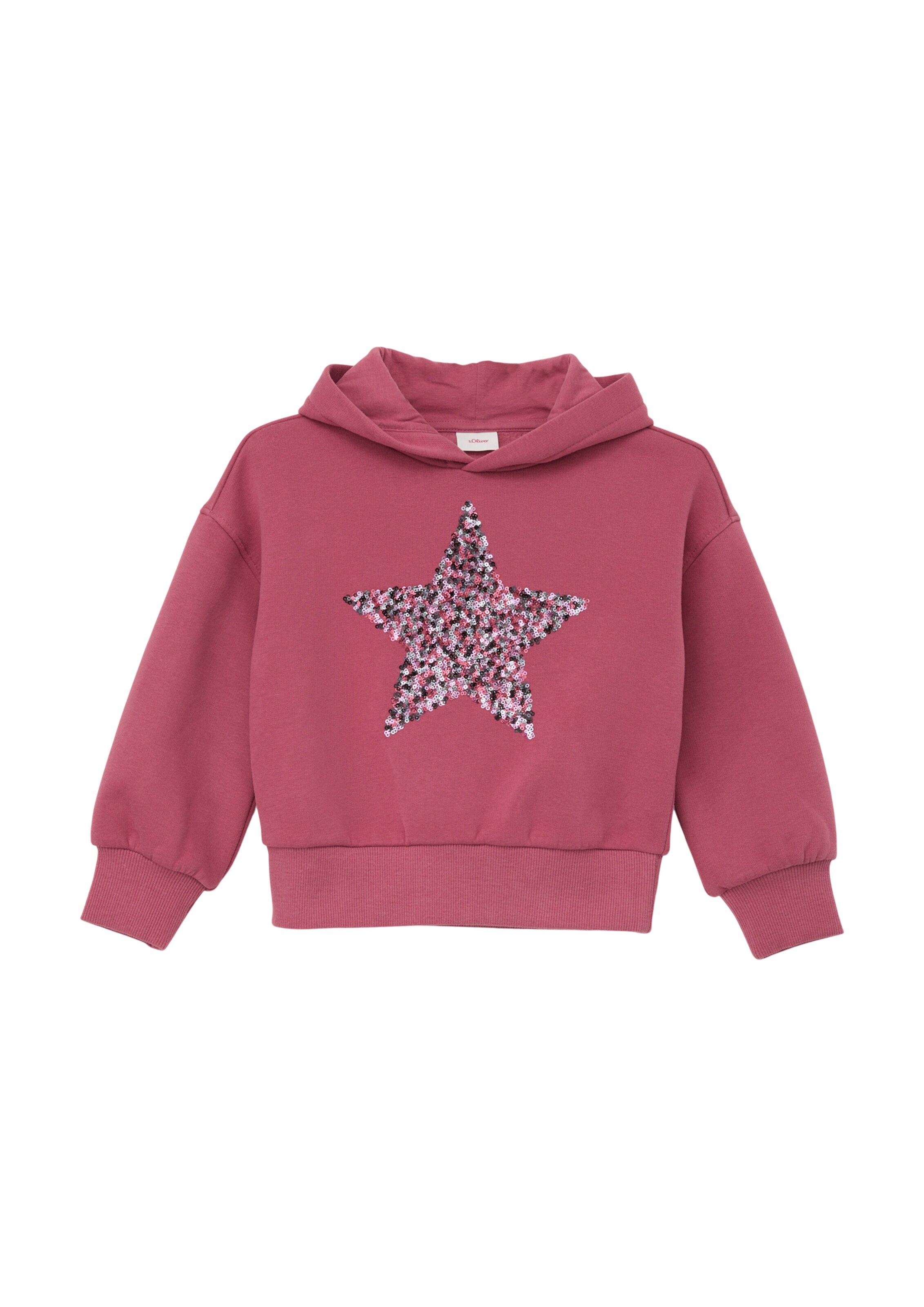 Sweat-shirt s.Oliver en rose : devant