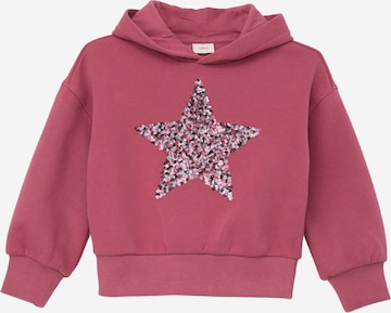 Sweat-shirt s.Oliver en rose : devant