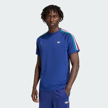 T-Shirt ADIDAS ORIGINALS en bleu : devant