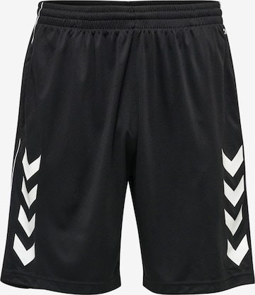 Hummel Regular Workout Pants 'Core' in Black: front