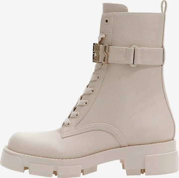 GUESS Lace-Up Boots 'MADOX' in Beige: front