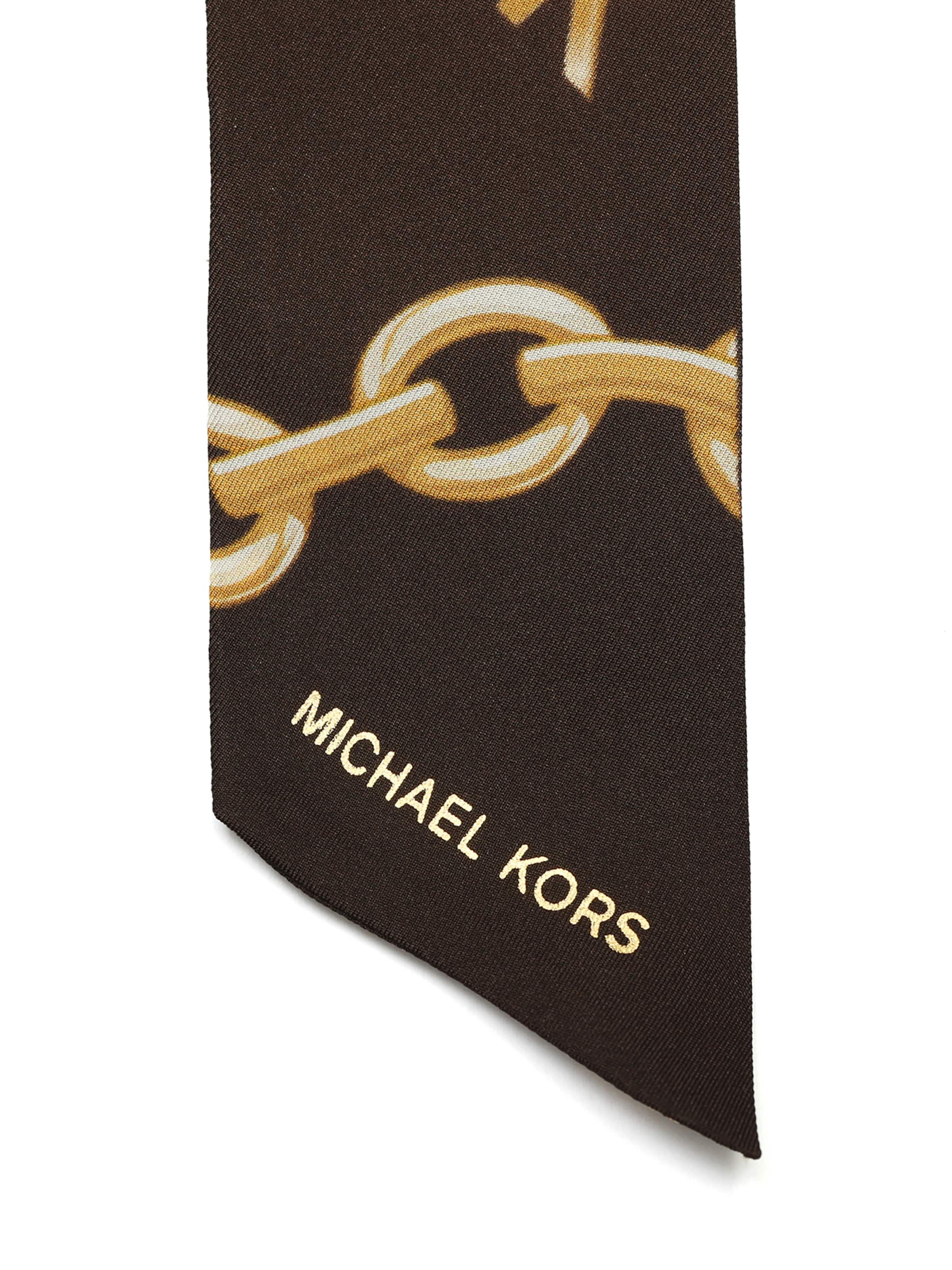 MICHAEL Michael Kors Φουλάρι 'Tossed Chains' σε καφέ
