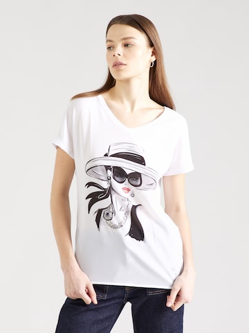 Key Largo - Camiseta 'EDDA' en blanco: frente