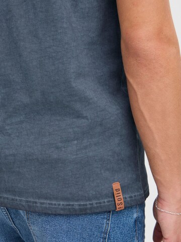 Maglietta 'Tino' di !Solid in blu
