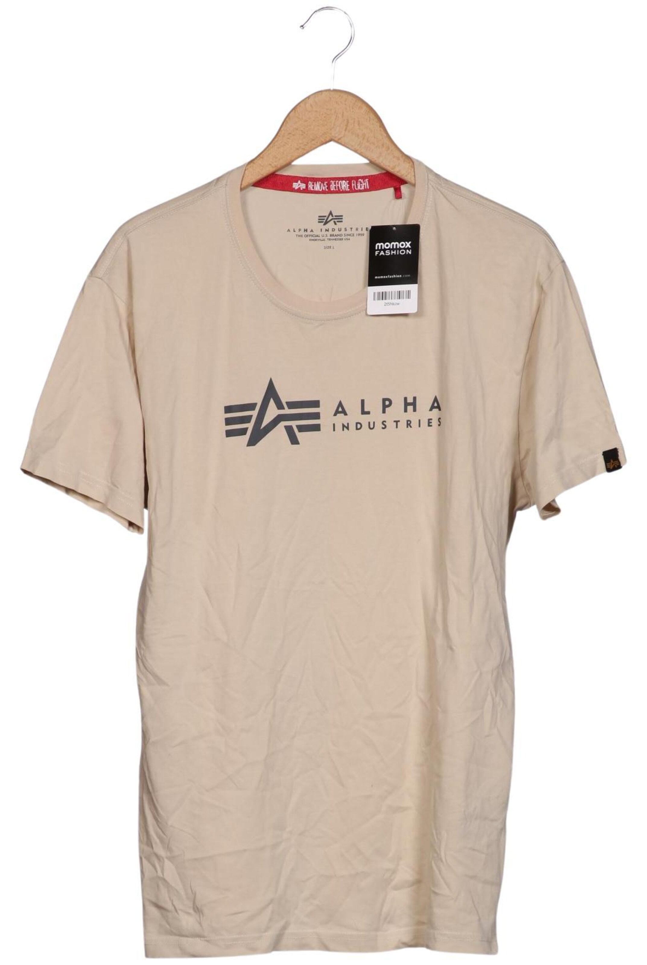 ALPHA INDUSTRIES Shirt in L in Beige: front