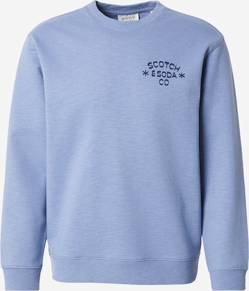 SCOTCH & SODA Collegepaita värissä sininen: etupuoli