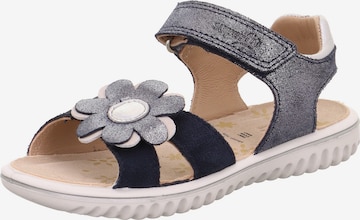 SUPERFIT Sandale 'SPARKLE' in Blau: Vorderseite