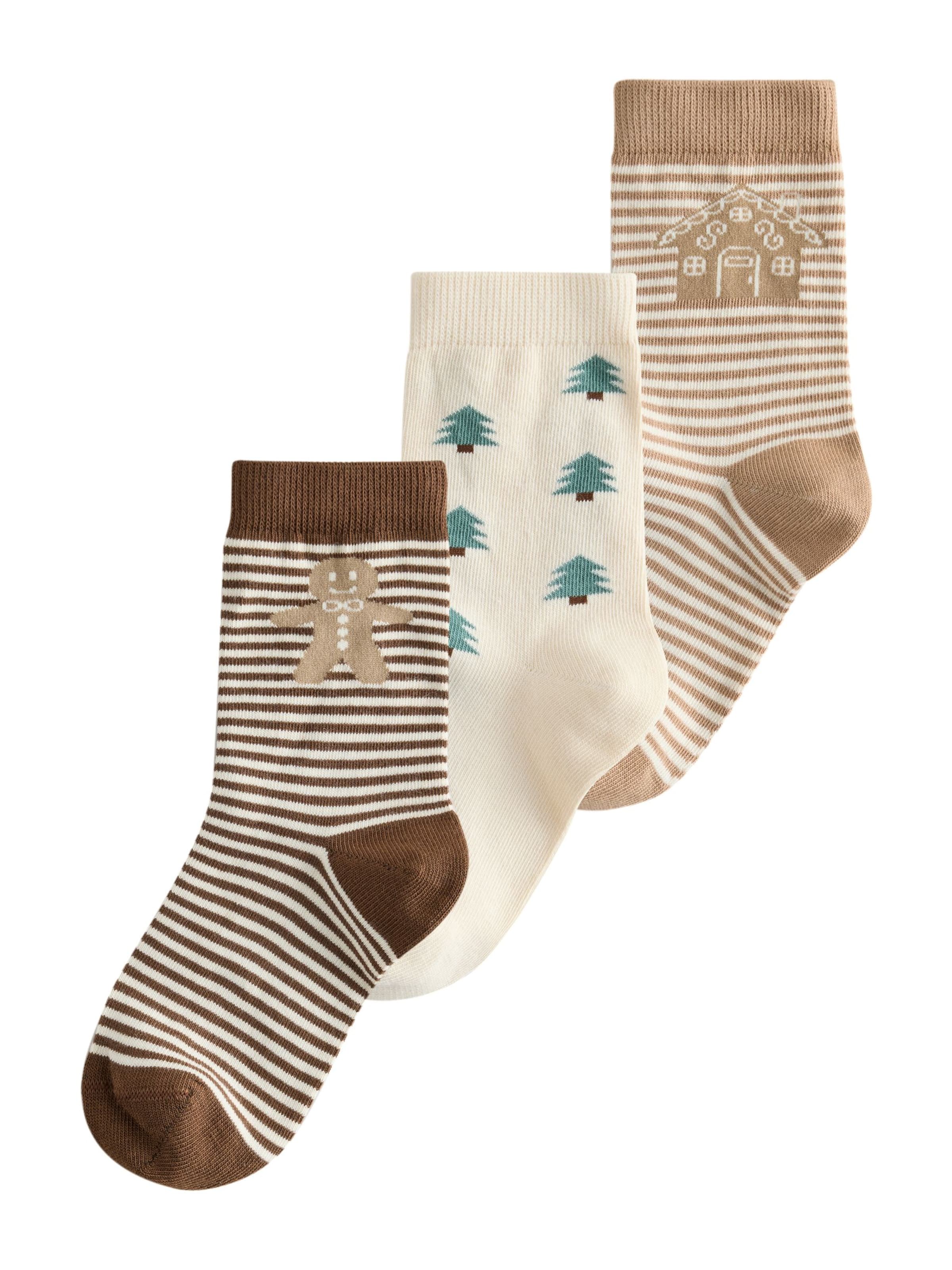 Chaussettes Next en beige : devant