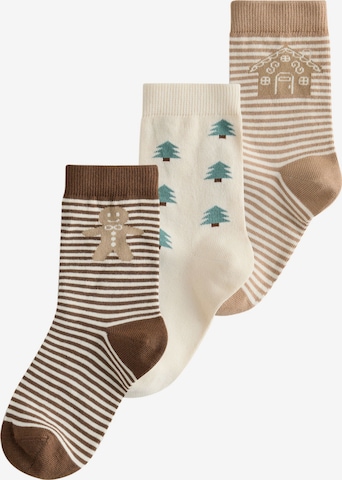 Chaussettes Next en beige : devant