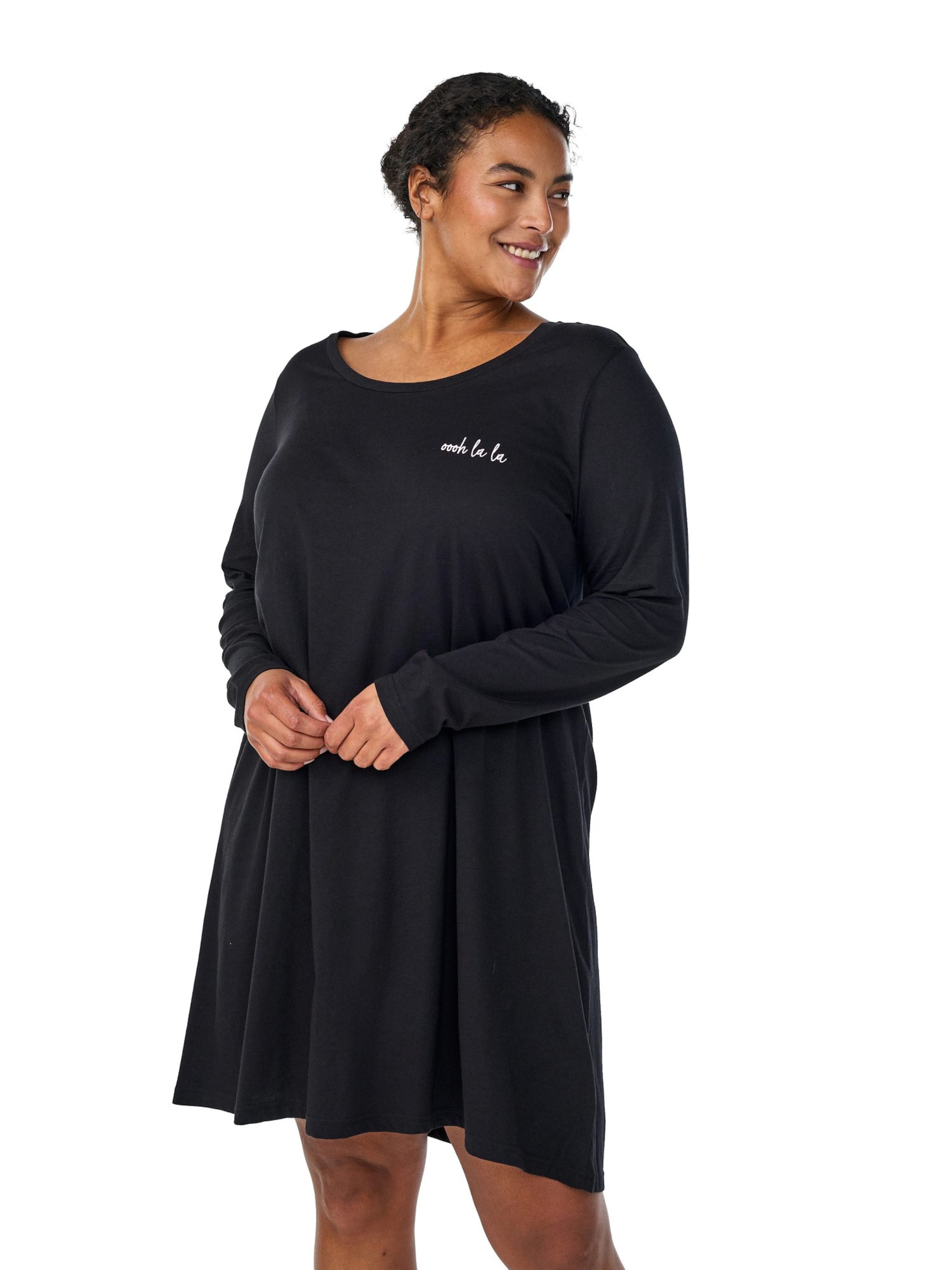 Zizzi - Vestido 'Mally' en negro: frente