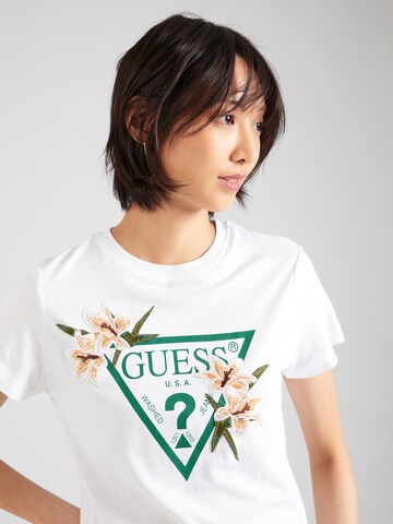 GUESS T-Shirt 'ZOEY' in Weiß