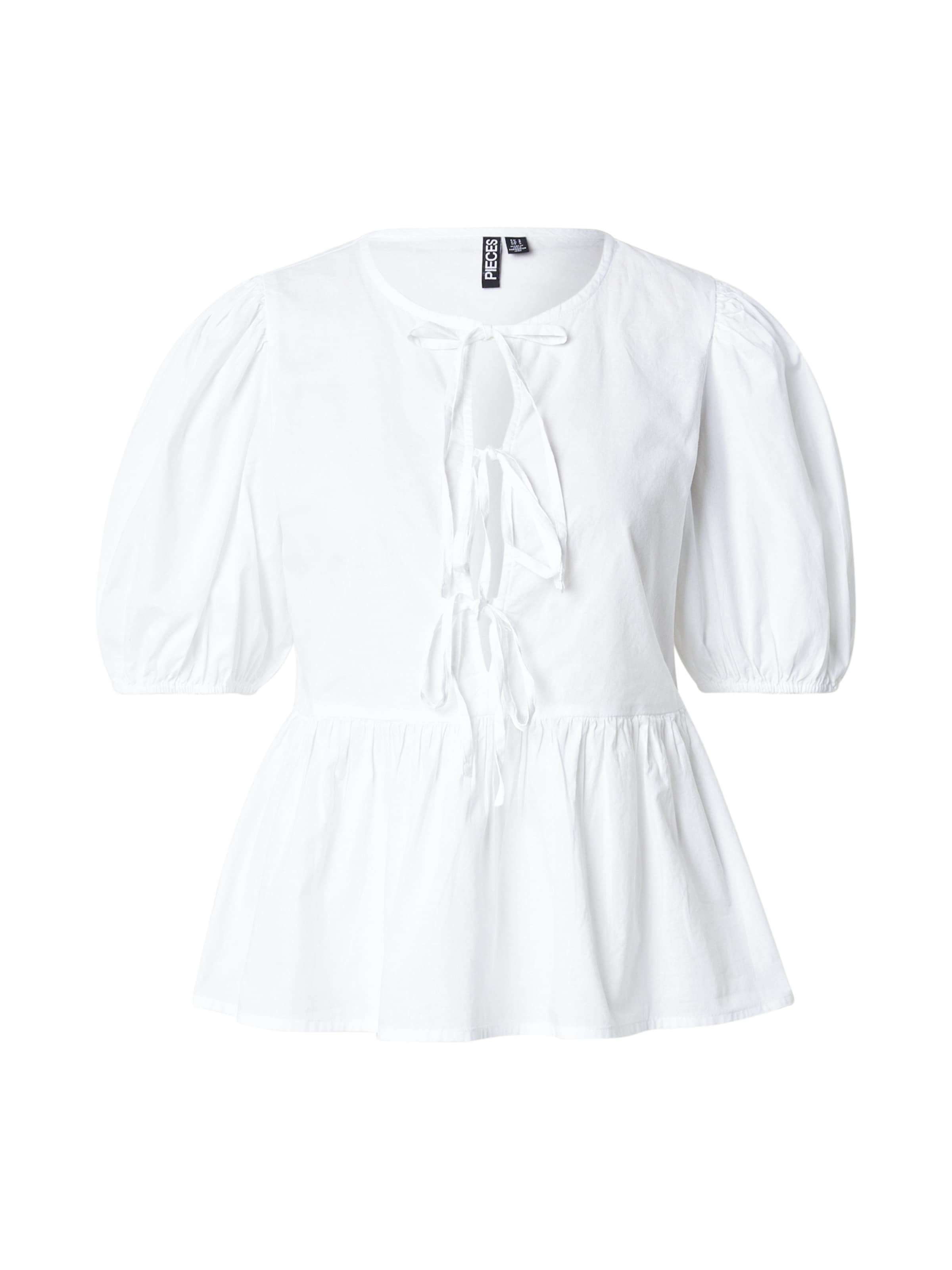 PIECES Блузка 'Jolly' в Белый: спереди