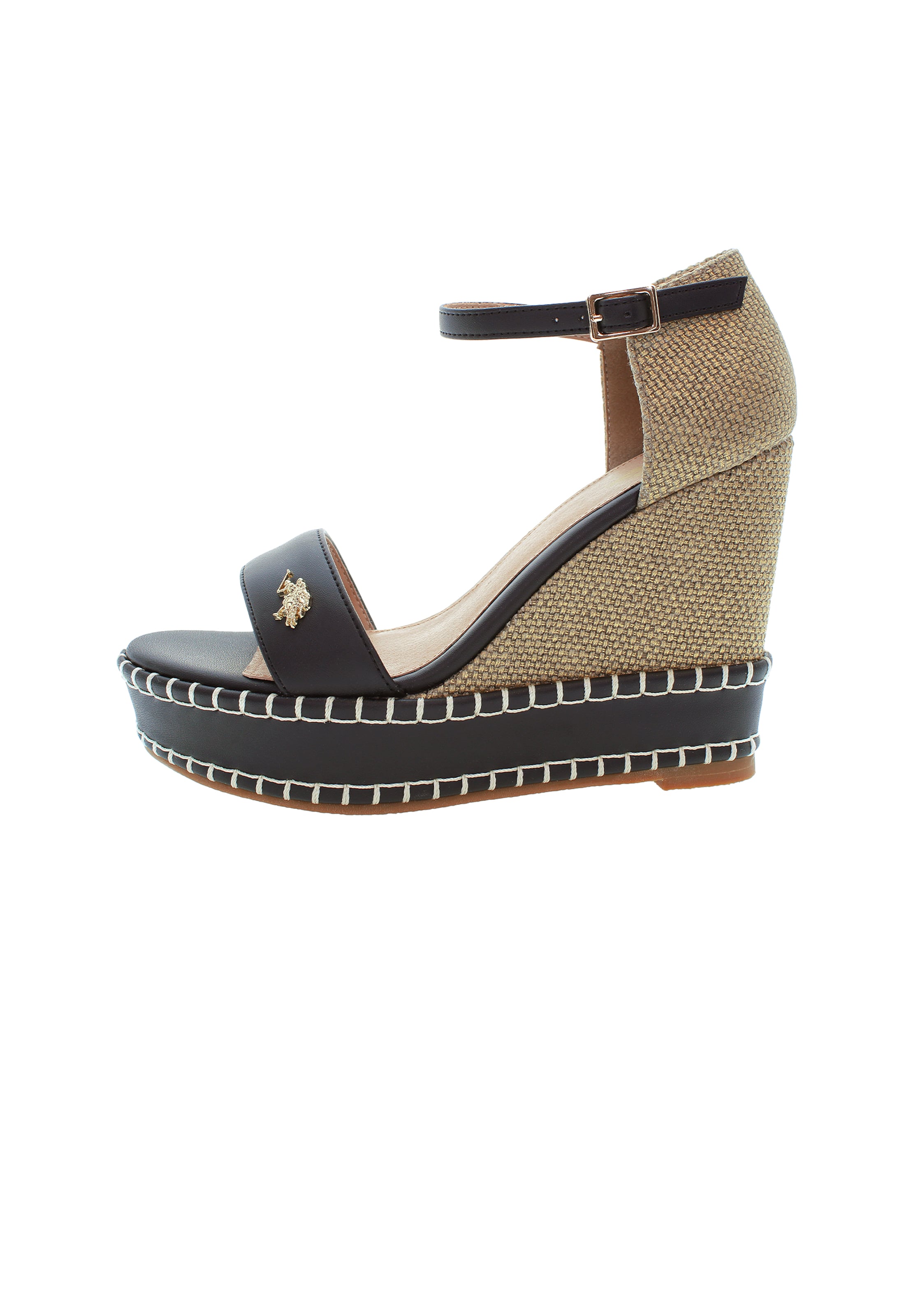 U.S. POLO ASSN. Sandaal 'Aylin' in Zwart: voorkant