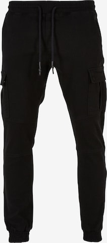 Jeans cargo 'Litra Antifit' DEF en noir : devant