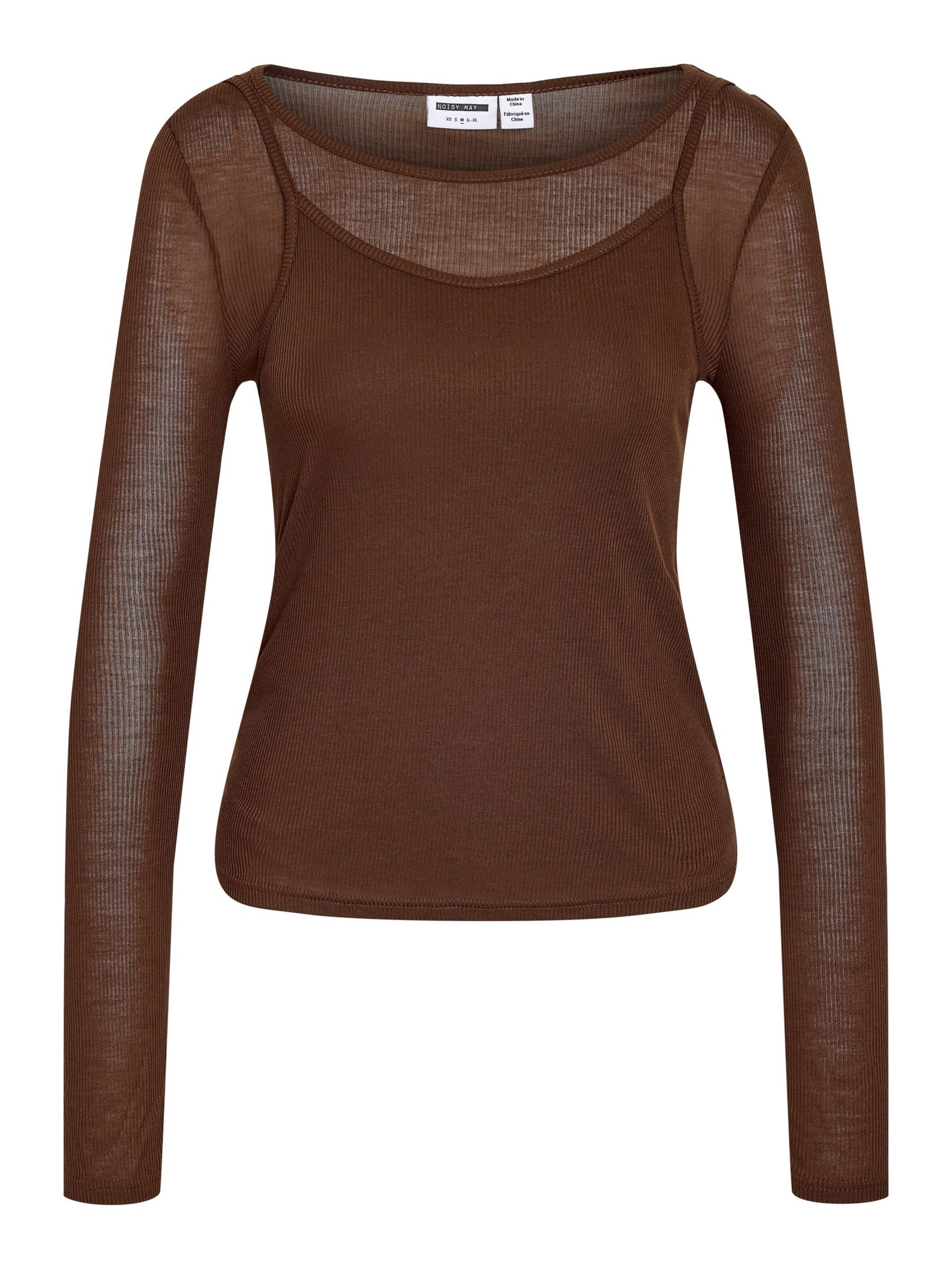 Noisy may Shirt 'NMNusa' in Brown, Item view