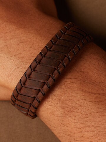 Bracelet 'Urban Story' Lucardi en marron : devant