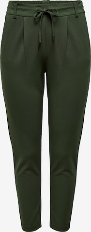 Only Tall Pleat-Front Pants 'ONLPOPTRASH' in Green: front