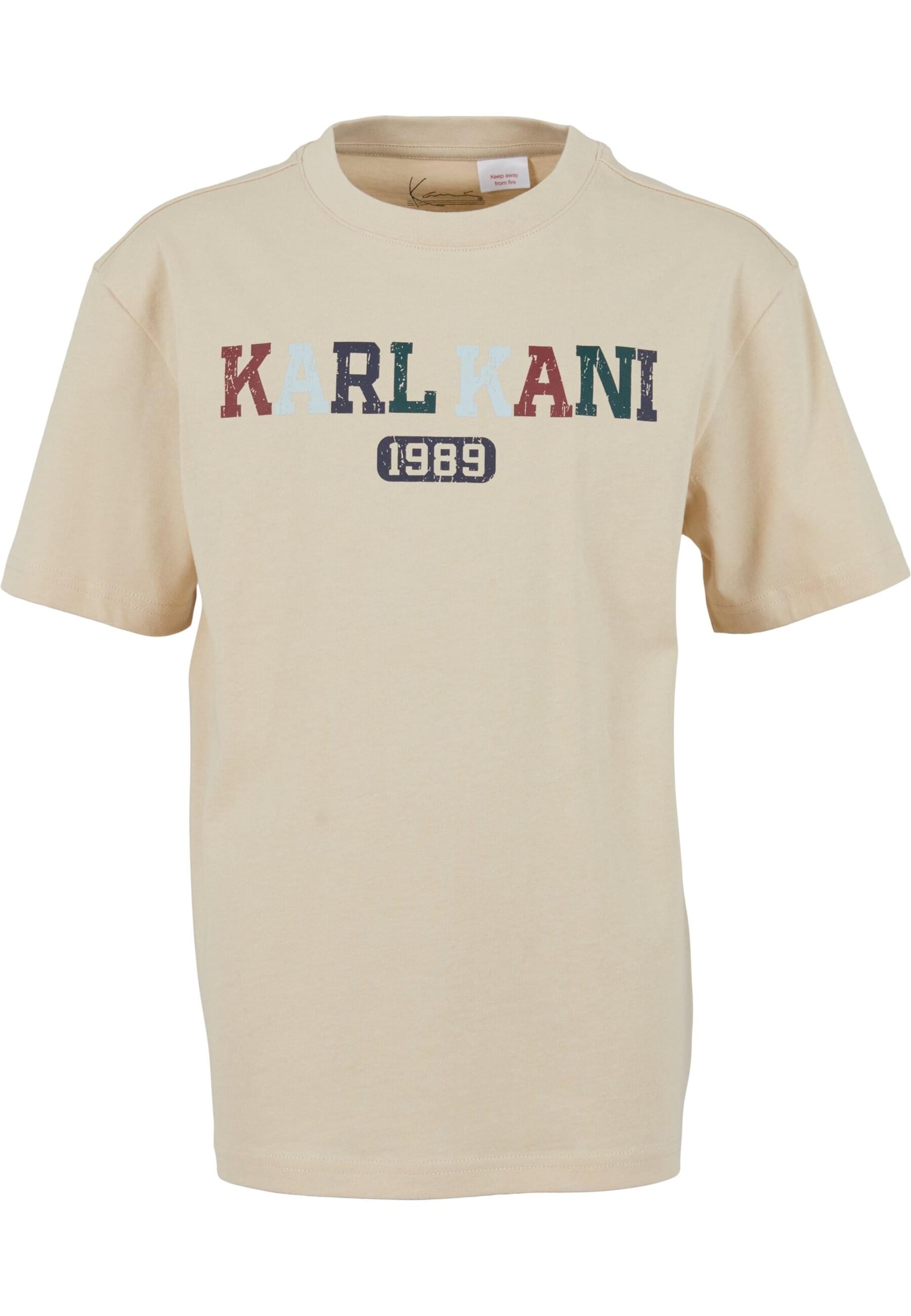 Karl Kani T-shirt 'College' i beige: framsida