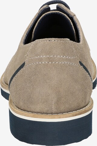 SIOUX Lace-Up Shoes ' Dilip' in Beige