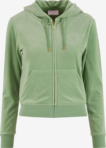Juicy Couture Кофта на молнии 'Dach Addision' в Зеленый: спереди