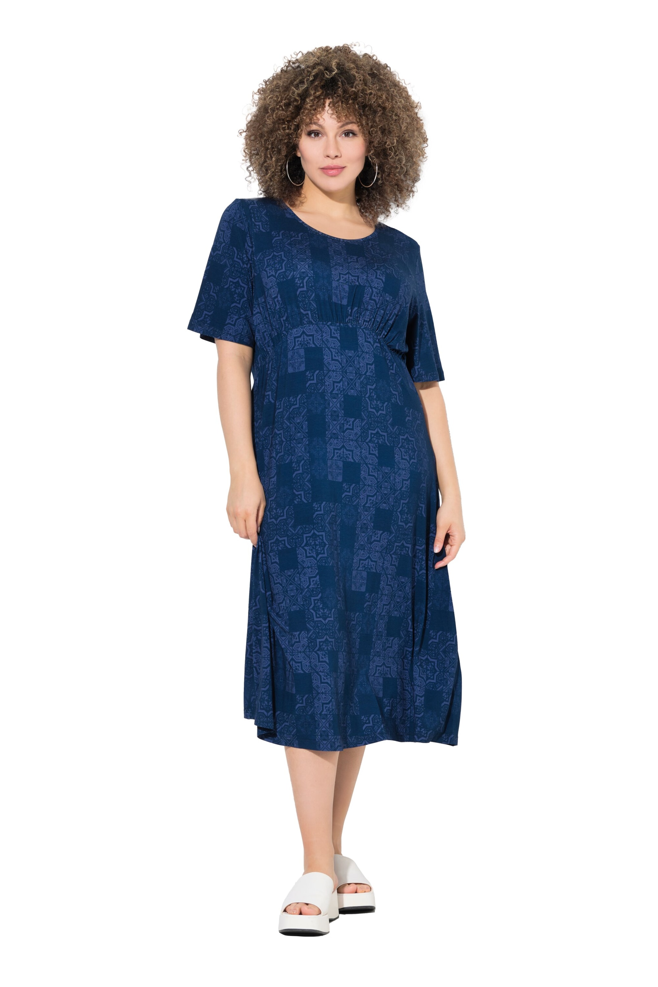 Robe Ulla Popken en bleu : devant