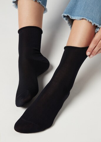CALZEDONIA Socks in Blue: front