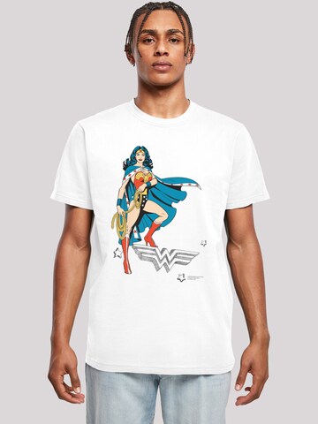 F4NT4STIC Shirt 'DC Comics Wonder Woman Standing' in Wit: voorkant