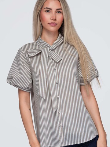 Ombre Blouse in Beige