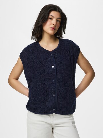 PIECES - Chaleco 'PCKatty' en azul: frente