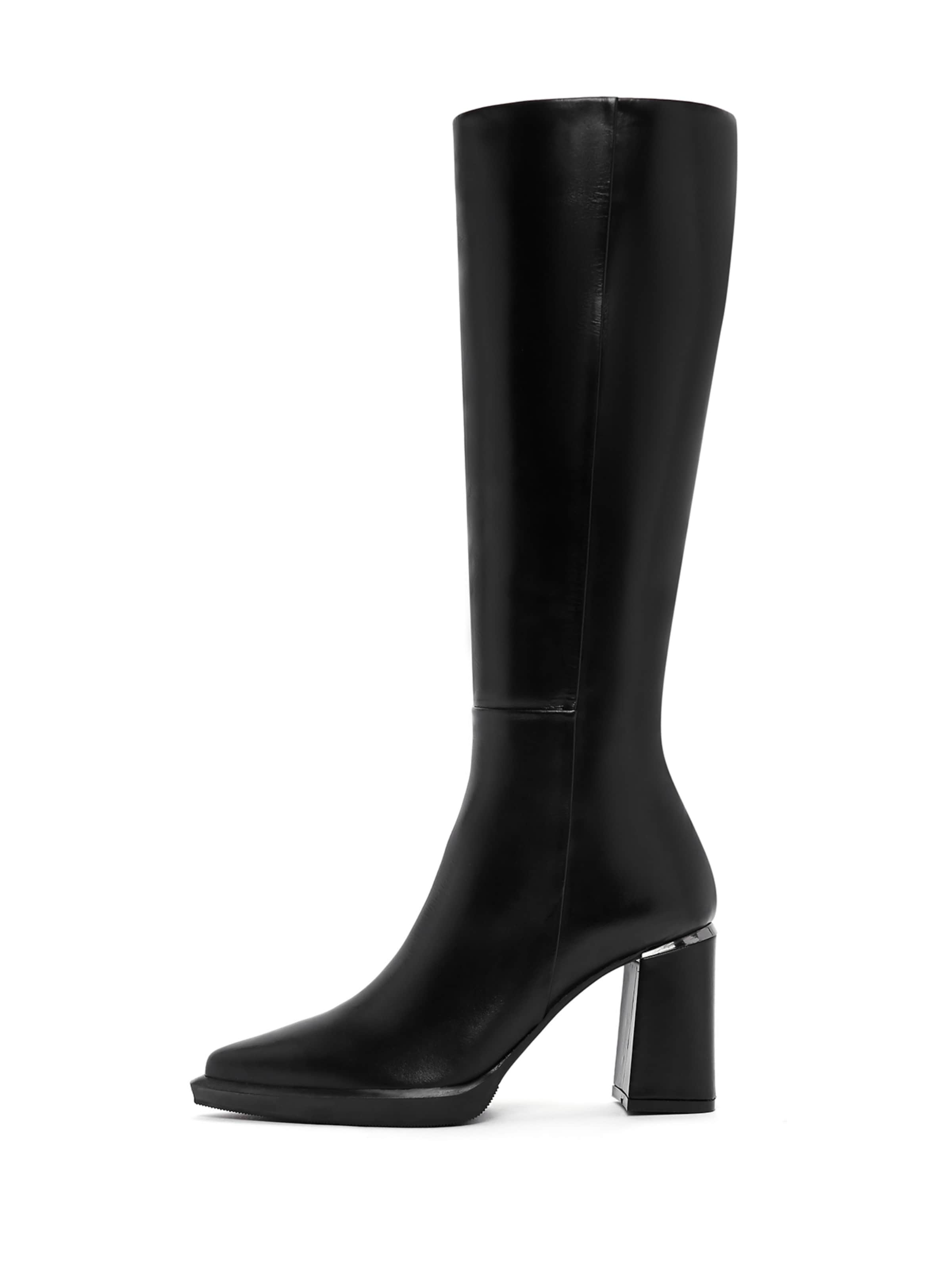 Bottes Derimod en noir : devant