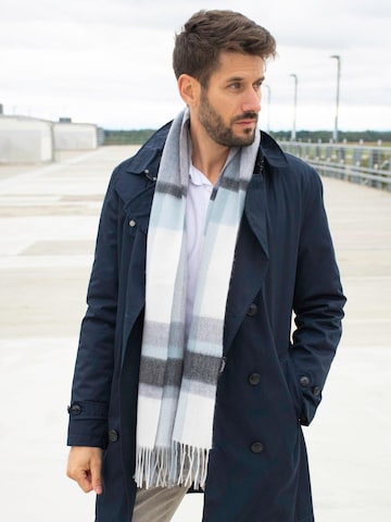 MayTree Schal 'Tartan' in Grau