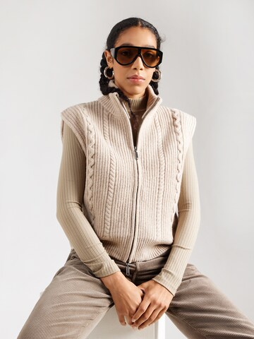 Cardigan G-STAR en beige : devant