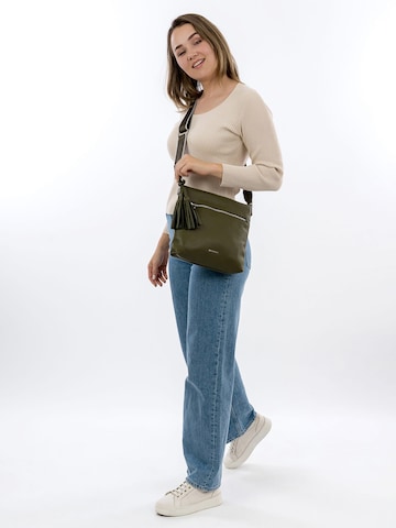 Borsa a spalla ' E&N Belli ' di Emily & Noah in verde: frontale