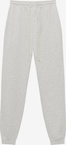 Pull&Bear Tapered Pants in Grey: front