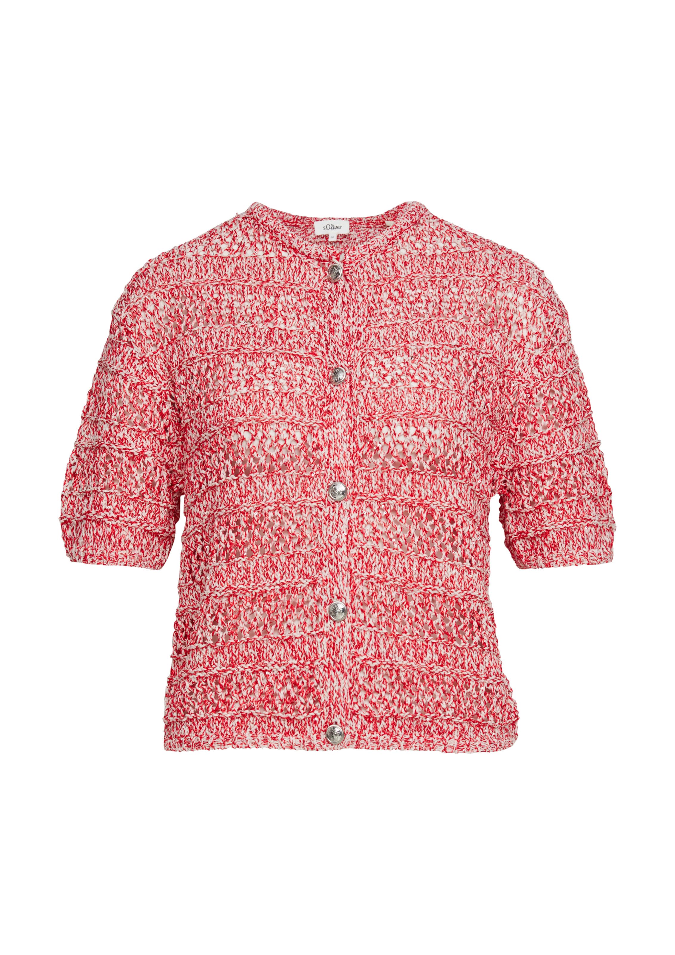 Cardigan s.Oliver en rouge : devant