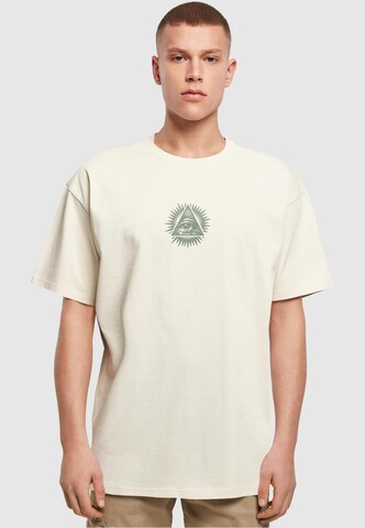 Mister Tee T-shirt 'New Order' i beige: framsida