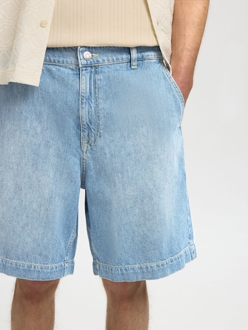 Loosefit Jean SELECTED en bleu