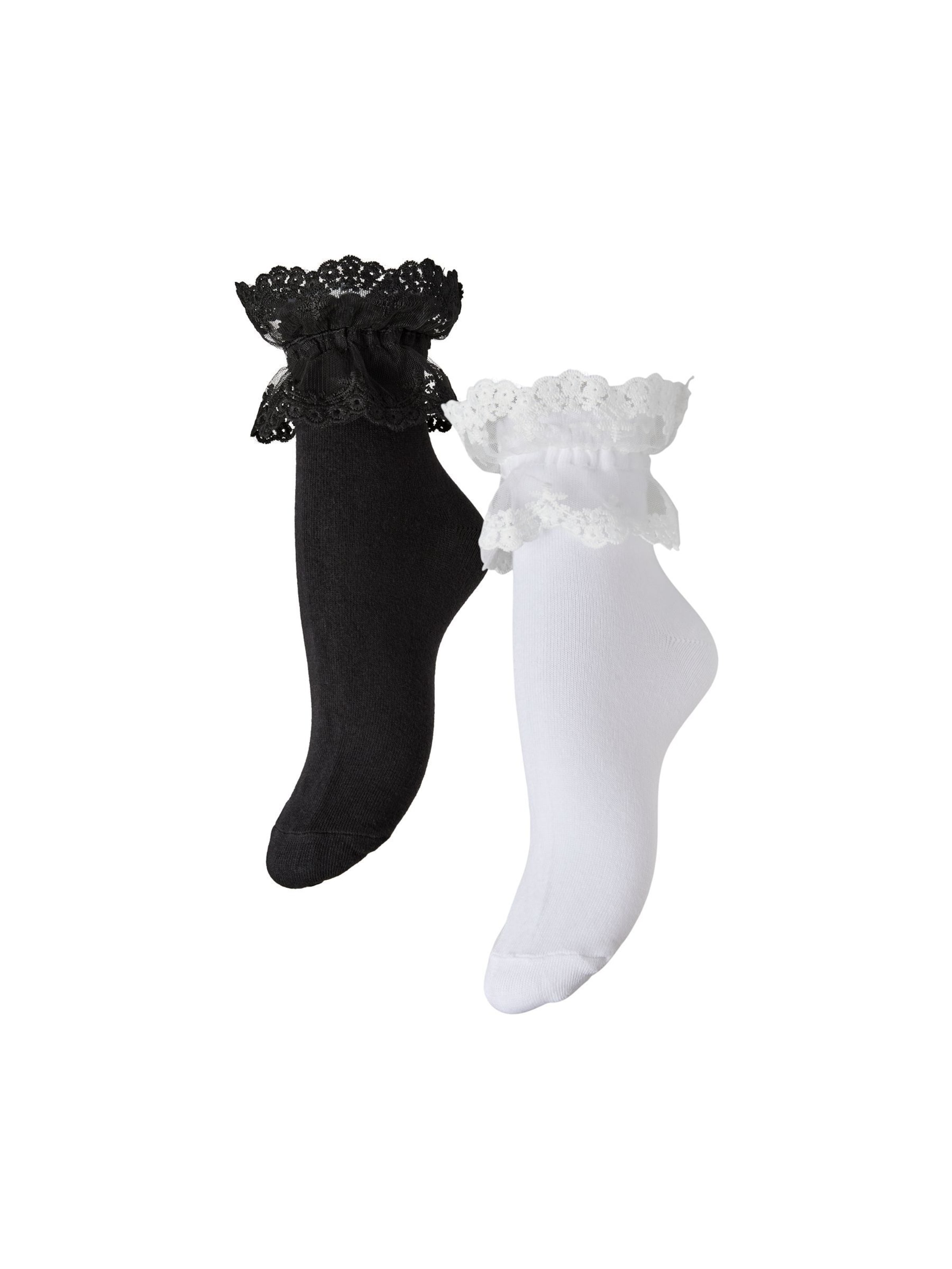 PIECES Sokker 'JOLINE' i sort: forside